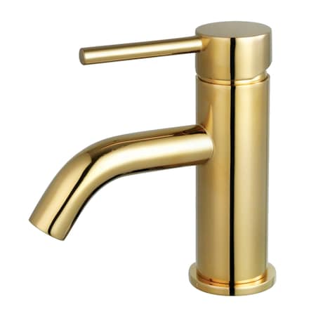 Kingston Brass SingleHandle Bathroom Faucet with Push PopUp, Polished Brass LS8222DL